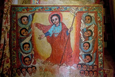 Narga Selassie Christliche Kirche, Insel Dek, Tana-See, Gondar Region, Äthiopien, Afrika